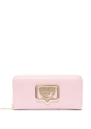 Chiara Ferragni Eyelike-motif wallet - Pink