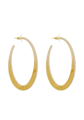 Saint Laurent twist large hoop earrings - Gold