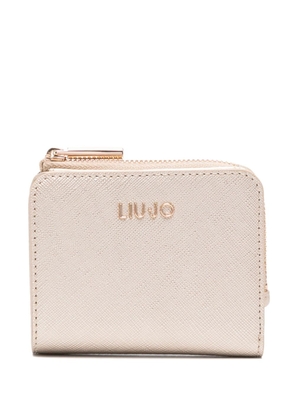 LIU JO logo-plaque bi-fold wallet - Gold