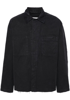 MM6 Maison Margiela single-stitch cotton shirt jacket - Black