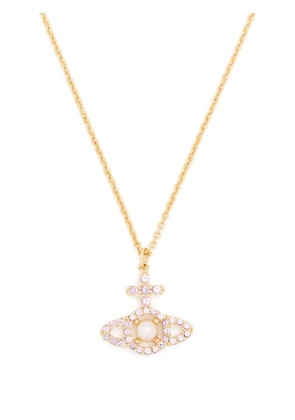 Vivienne Westwood Orb-pendant crystal-embellished necklace - Gold