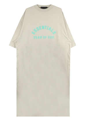 FEAR OF GOD ESSENTIALS logo-print T-shirt dress - Neutrals