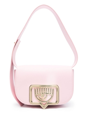 Chiara Ferragni Eyelike-plaque crossbody bag - Pink