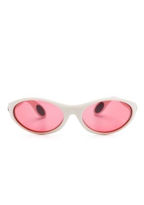Coperni oval-frame sunglasses - White