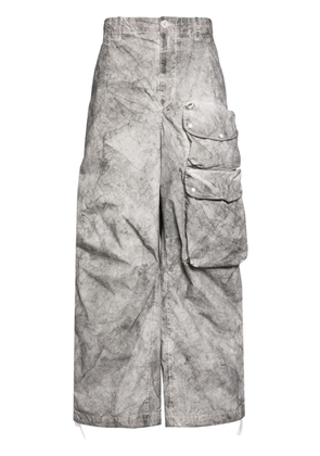 Ten C wide-leg cotton cargo trousers - Grey