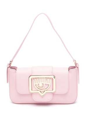 Chiara Ferragni Eyelike-plaque shoulder bag - Pink