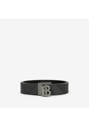 Burberry Check and Leather Reversible TB Belt