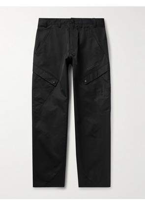 Moncler - Straight-Leg Cotton-Blend Twill Cargo Trousers - Men - Black - IT 46