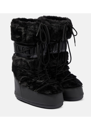 Moon Boot Icon faux fur-trimmed snow boots