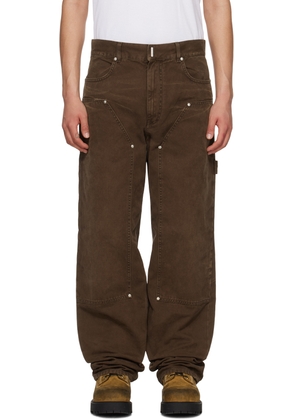 Givenchy Brown Studded Trousers