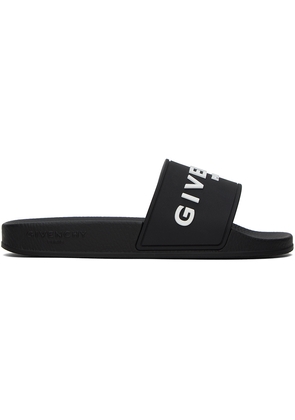 Givenchy Black Logo Pool Slides