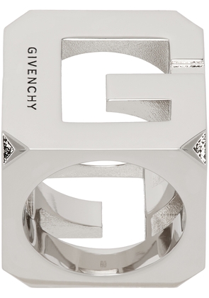 Givenchy Silver G Cube Ring