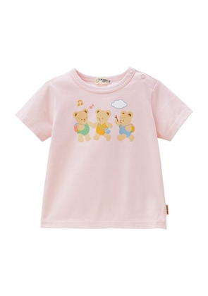 Miki House Bear Print Cotton T-Shirt (2-5 Years)