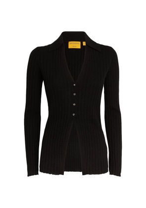 Guest In Residence Merino Wool-Cashmere-Silk Cardigan