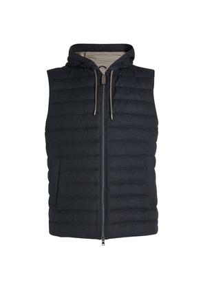 Herno Silk-Cashmere Down Padded Gilet