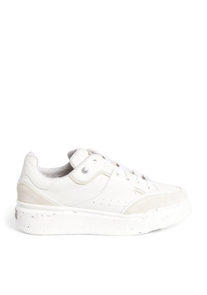Max Mara Leather-Suede Sneakers