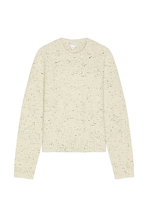 Bottega Veneta Multistitch Graphic Sweater in Dove - White. Size L (also in ).