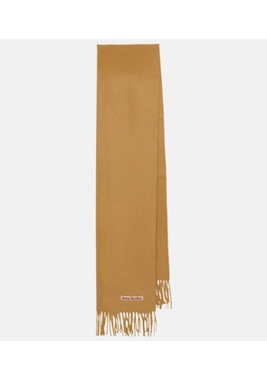 Acne Studios Canada Narrow fringed cashmere scarf