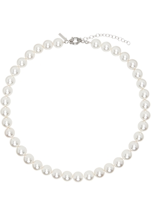 Ernest W. Baker White Shell Pearl Necklace