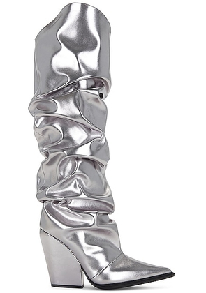 Alexandre Vauthier Western Boot in Silver - Metallic Silver. Size 38.5 (also in 38, 41).