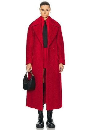 Valentino Mohair Coat in Rosso - Red. Size 38 (also in ).