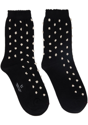 Y's Black Dot Socks