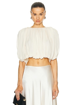HEIRLOME Penelope Top in Ivory - Ivory. Size L (also in M, S, XS).
