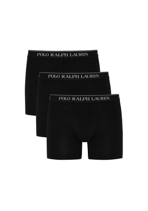 Polo Ralph Lauren Stretch-cotton Boxer Briefs - set of Three - Black - L