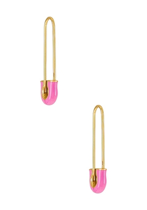 BaubleBar Tapa 18k Gold Vermeil Earrings in Pink.