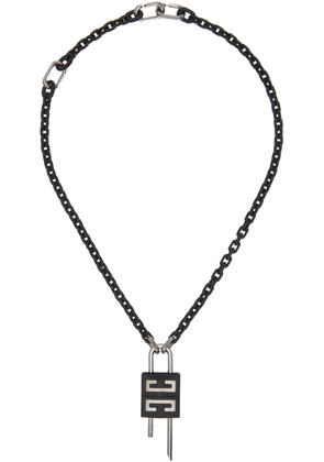 Givenchy Black Small Lock Necklace