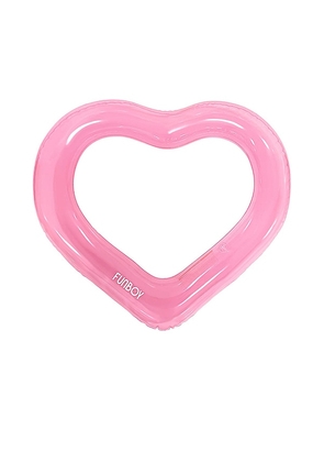 FUNBOY Upcycled Heart Tube in Pink.