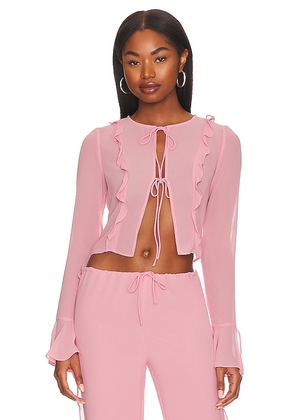 Lovers and Friends Jazmyn Top in Pink. Size XS.