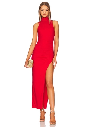 superdown Janet Slit Midi Dress in Red. Size XS.