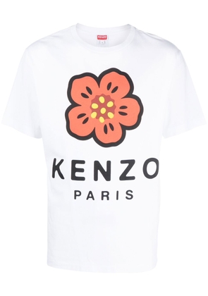 Kenzo Boke Flower logo-print cotton T-shirt - White