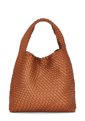 8 Other Reasons Weaved Tote in Cognac.