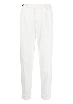 Brunello Cucinelli corduroy straight-leg trousers - White