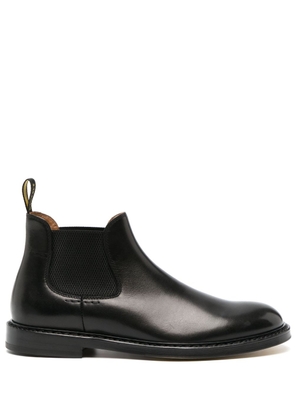 Doucal's slip-on leather ankle boots - Black