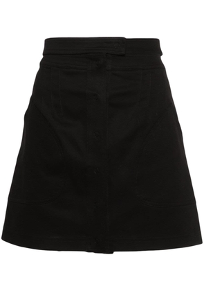 ANDREĀDAMO press-stud mini skirt - Black