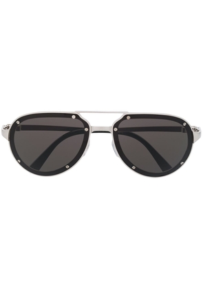 Cartier Eyewear Santos pilot-frame sunglasses - Silver