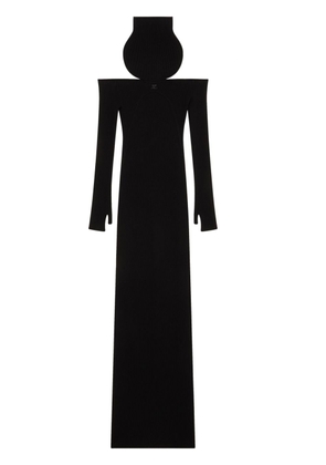 Courrèges ribbed-knit maxi dress - Black