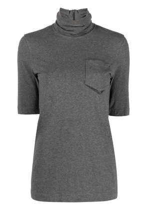 Brunello Cucinelli chest pocket cotton T-shirt - Grey