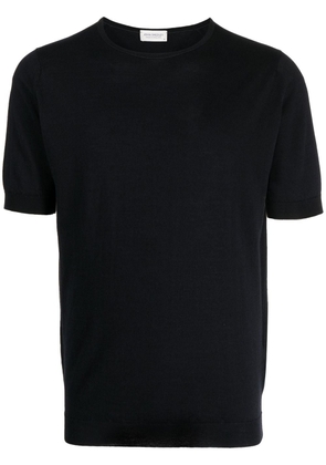 John Smedley short-sleeve wool-blend T-shirt - Black