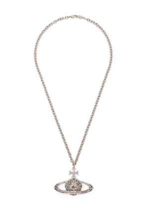Vivienne Westwood Man Bas Relief Orb necklace - Silver