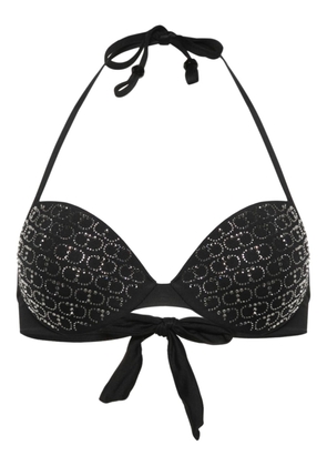 TWINSET gem-logo bikini top - Black