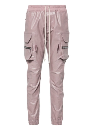 Rick Owens coated cotton cargo pants - Pink