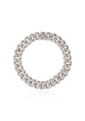 SHAY 18kt gold Essential diamond link bracelet - Silver