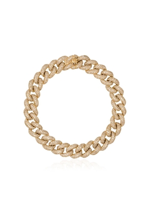 SHAY 18kt yellow gold diamond chunky chain bracelet