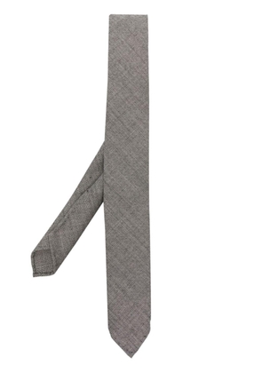 Lardini pointed-tip wool tie - Black
