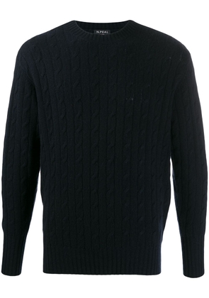 N.Peal cable knit jumper - Blue