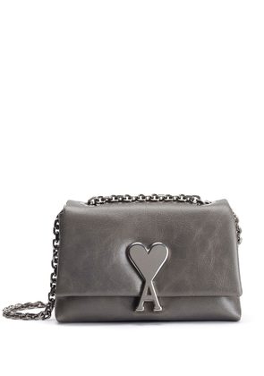 AMI Paris mini Voulez-Vous leather shoulder bag - Grey
